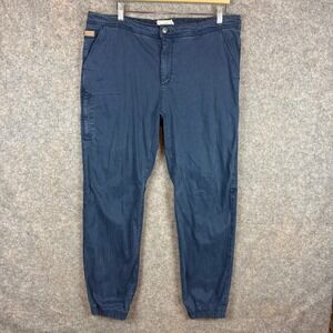 California Cowboy PCH Jogger Mens 36x30 Navy Lyocell Blend Utility Lounge Pant